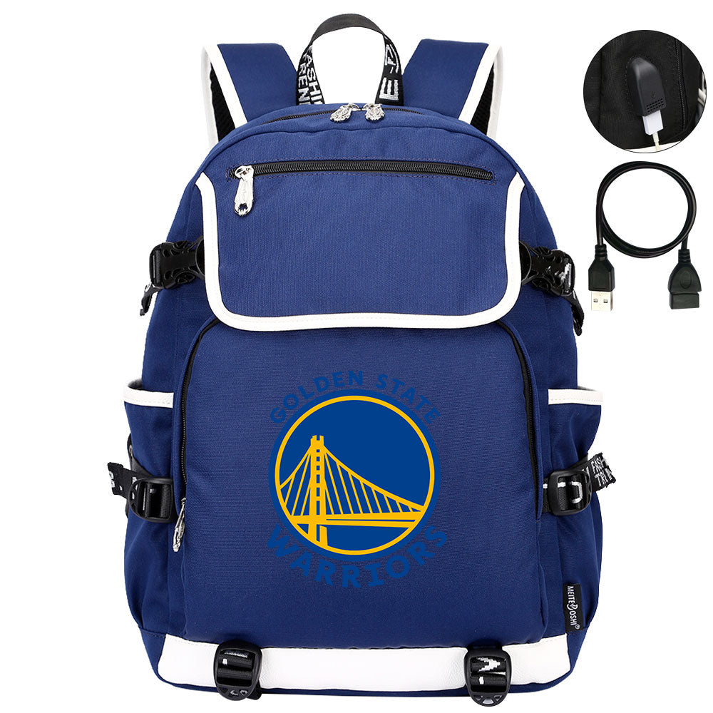 Golden State Warriors Backpack School Notebook Travel Bags