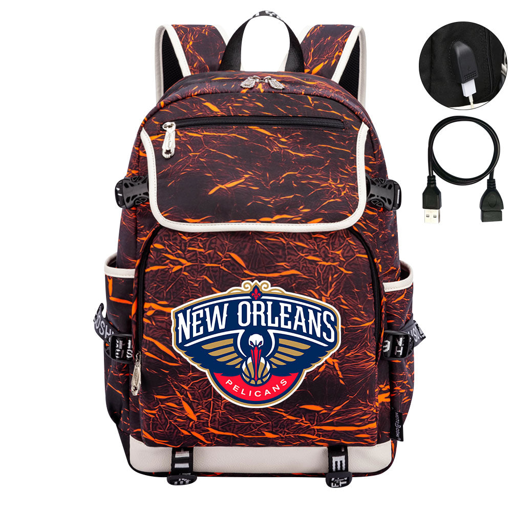New Orleans Backpack School Notebook Travel Bags