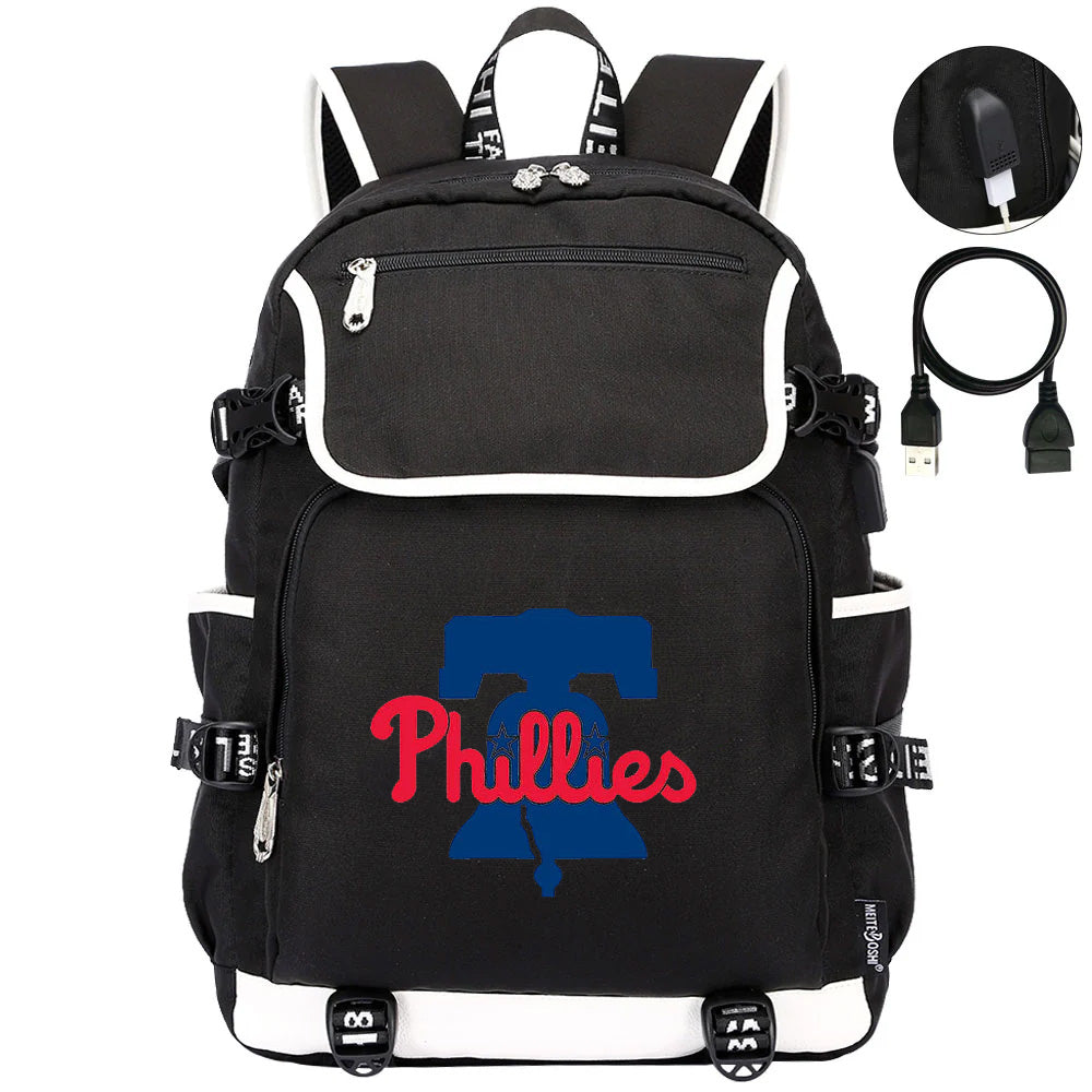 Philadelphia Phillies Backpack School Notebook Travel Bags