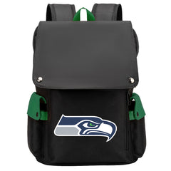 Seattle Seahawks Football Team Rugby Laptop Backpack Oxford School Bag