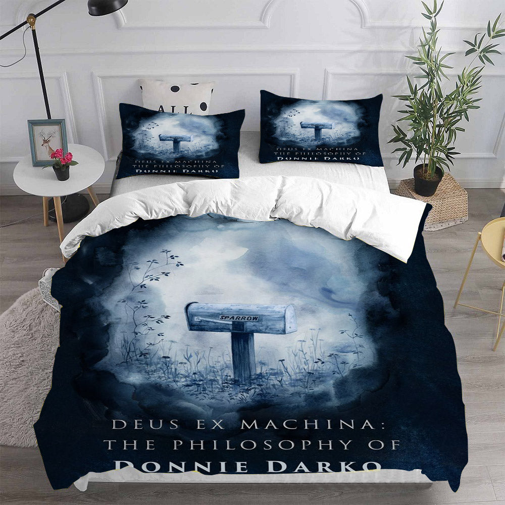 Donnie Darko Cosplay Bedding Set Duvet Cover Pillowcases Halloween Home Decor