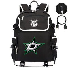 Dallas Stars Hockey League Backpack School Notebook Travel Bag