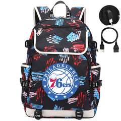 Philadelphia 76ers Backpack School Notebook Travel Bags