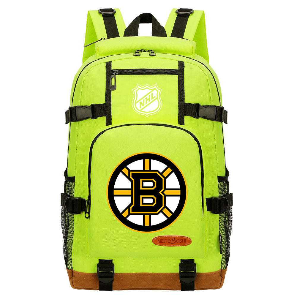 Boston Bruins Hockey League  Waterproof Backpack School Notebook Travel Bag