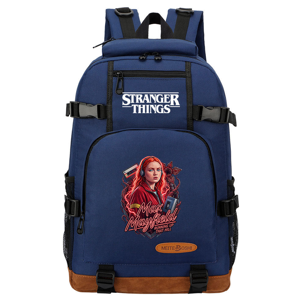 Strangers Things Max Mayfield Waterproof Backpack School Notebook Travel Bag