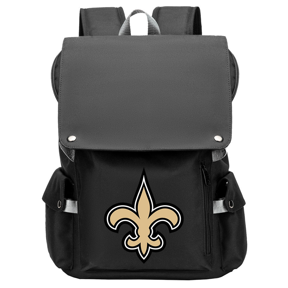 New Orleans Saints Football Team Rugby Laptop Backpack Oxford School Bag