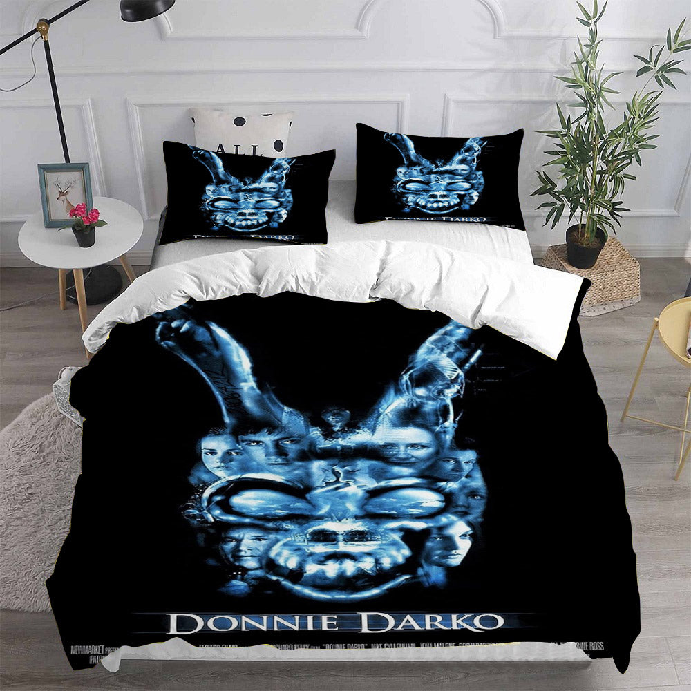 Donnie Darko Cosplay Bedding Set Duvet Cover Pillowcases Halloween Home Decor