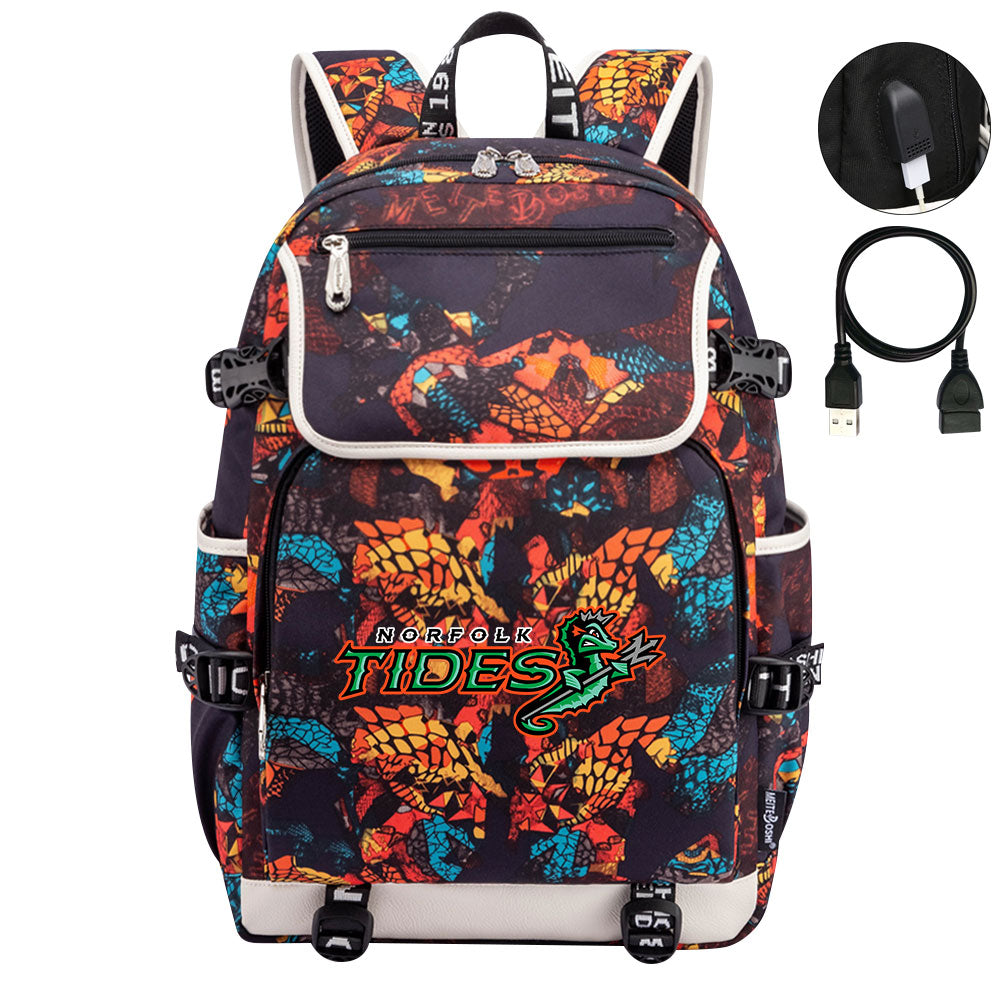 Norfolk Tides Backpack School Notebook Travel Bags