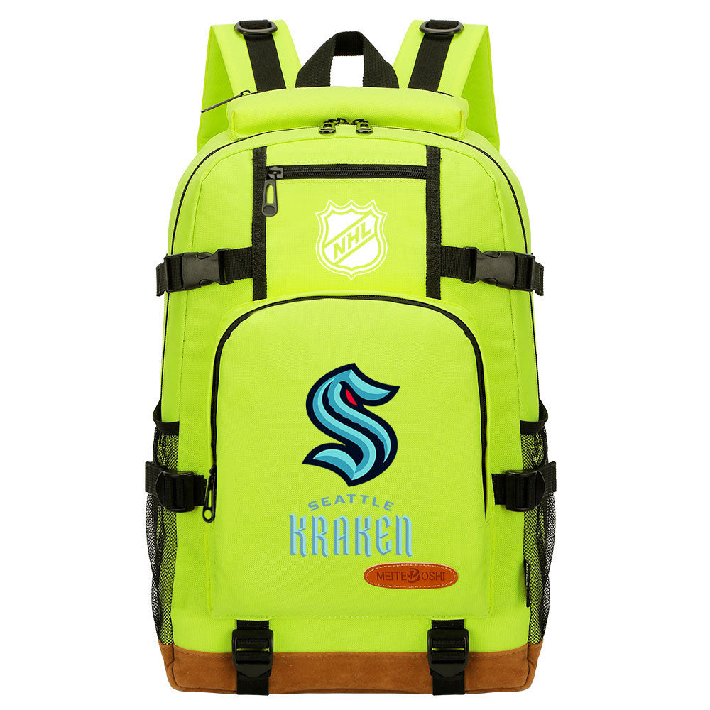 Seattle Kraken Hockey League  Waterproof Backpack School Notebook Travel Bag