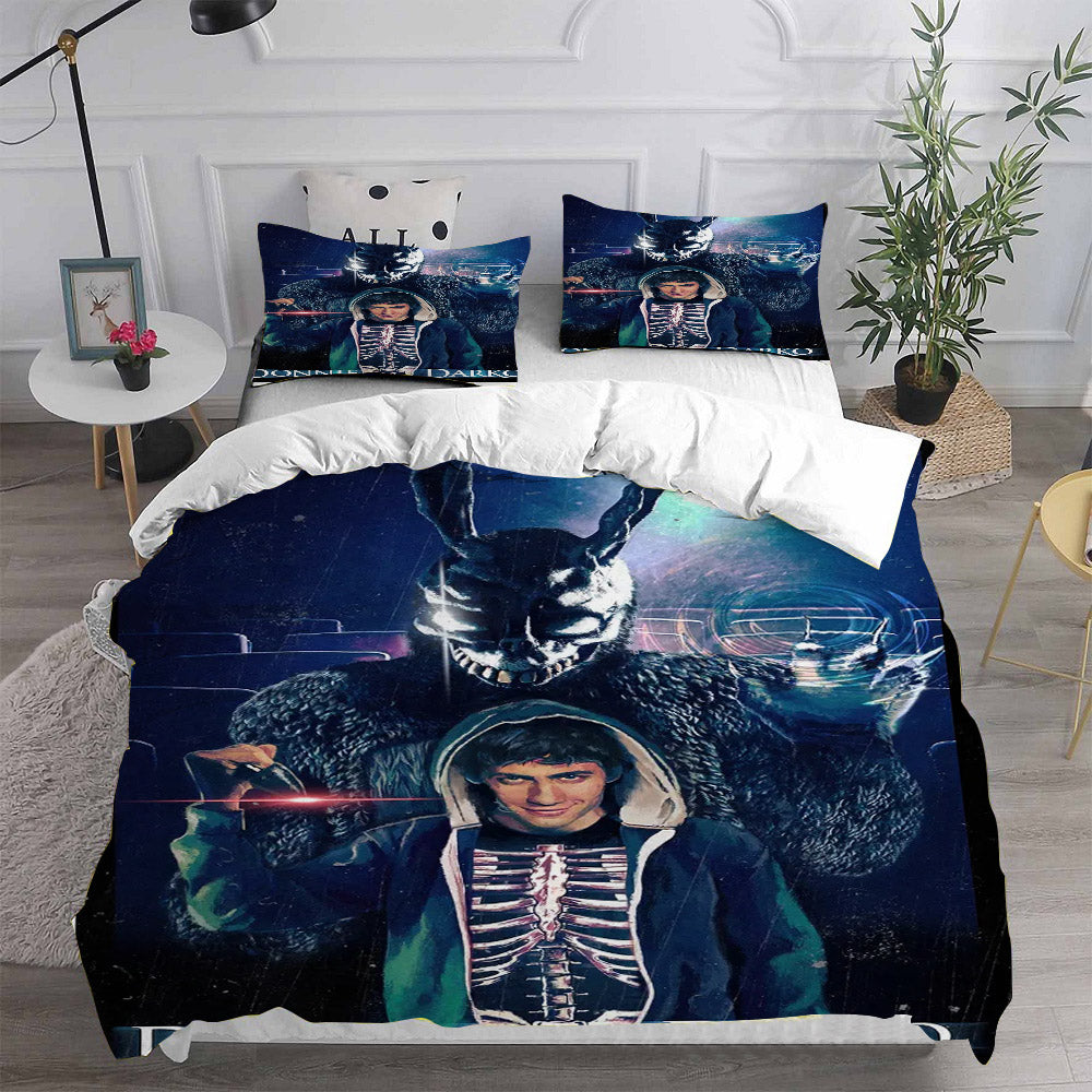 Donnie Darko Cosplay Bedding Set Duvet Cover Pillowcases Halloween Home Decor