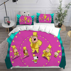 Family Guy Cosplay Bedding Set Duvet Cover Pillowcases Halloween Home Decor
