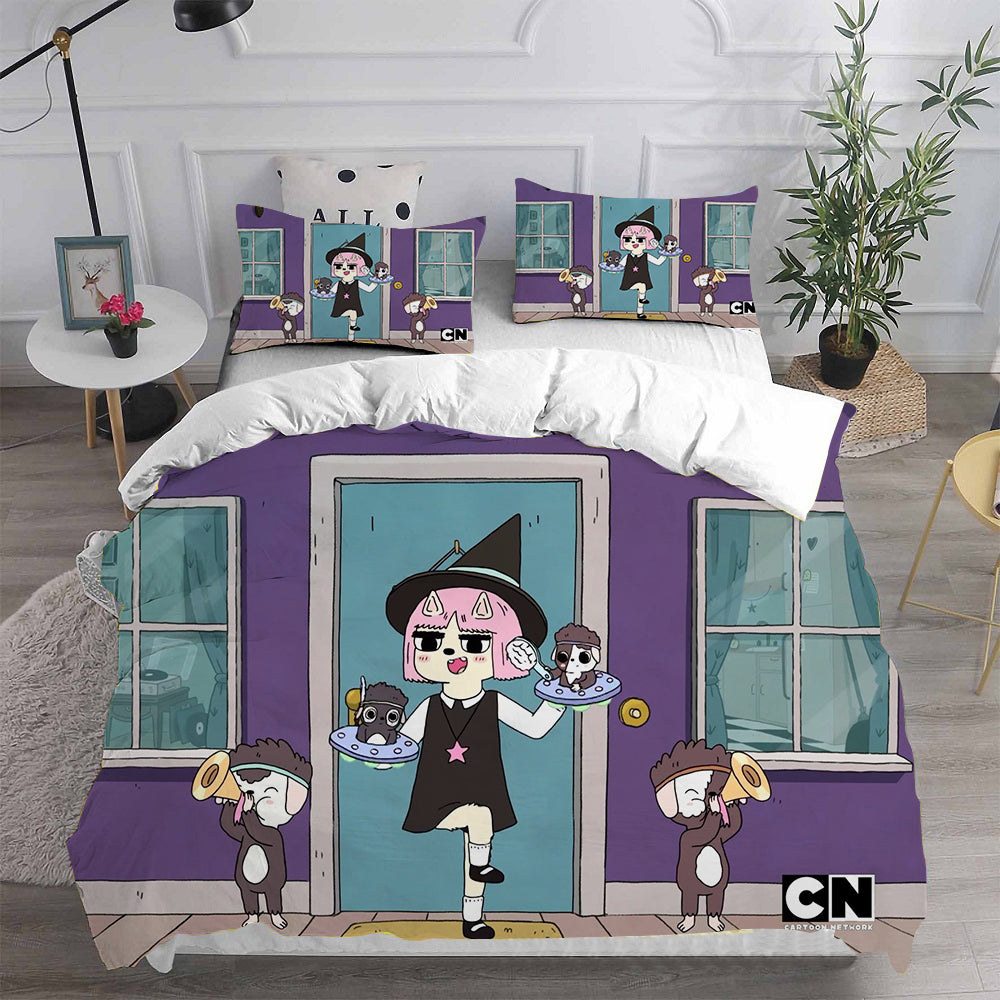 Summer Camp Island Cosplay Bedding Set Duvet Cover Pillowcases Halloween Home Decor