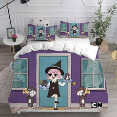 Summer Camp Island Cosplay Bedding Set Duvet Cover Pillowcases Halloween Home Decor