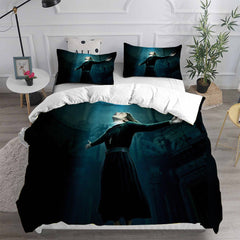 The Nun 2 Cosplay Bedding Set Duvet Cover Pillowcases Halloween Home Decor