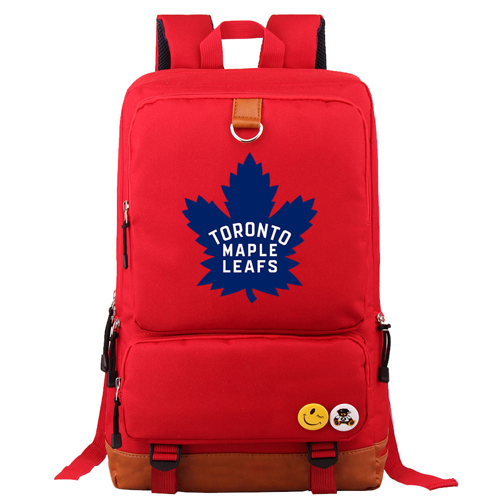Toronto Maple Leafs Hockey Team Proof Backpack NoteBook Laptop School Bag