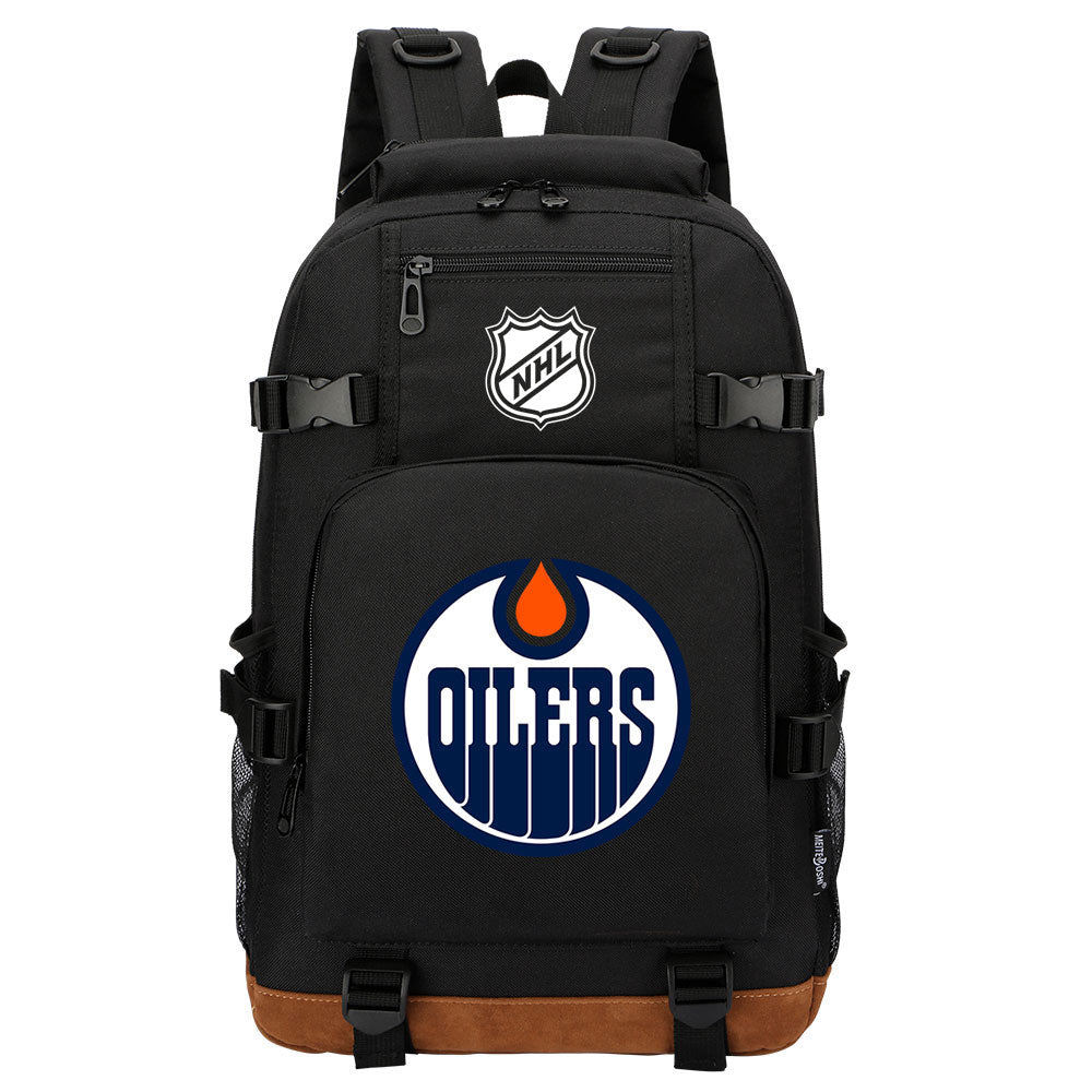 Edmonton Oilers Hockey League  Waterproof Backpack School Notebook Travel Bag