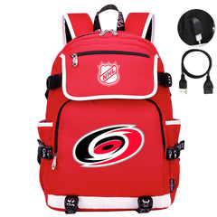 Carolina Hurricanes Hockey League Backpack School Notebook Travel Bag