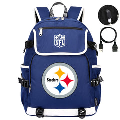 Pittsburgh Steelers Football Rugby Backpack School Notebook Travel Bags