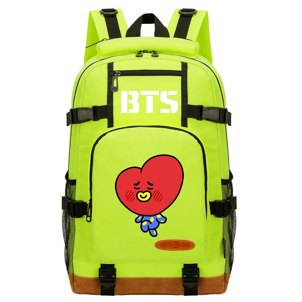 Kpop BTS TATA V Waterproof Backpack School Notebook Travel Bag