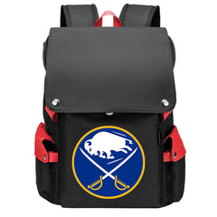 Buffalo Sabres Hockey Team School Backpack Oxford Laptop Bag