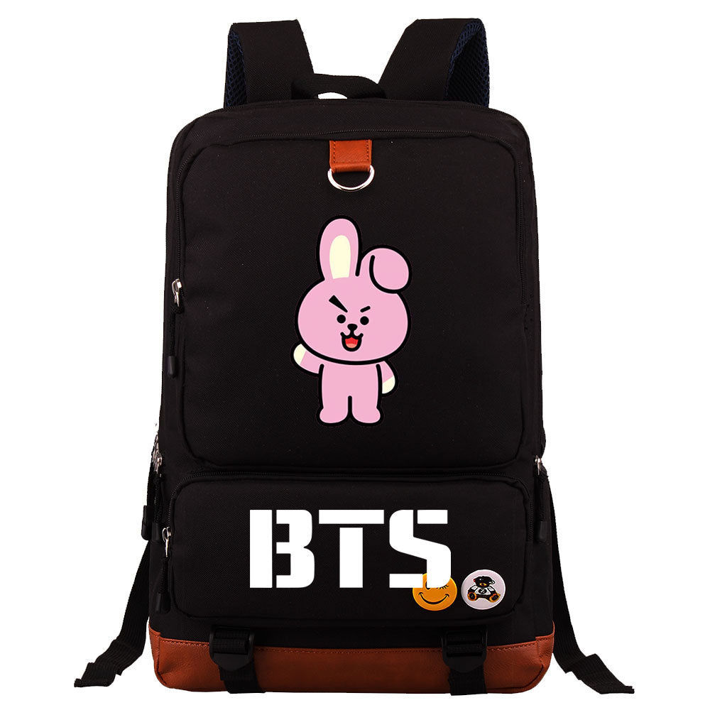 BTS Cooky Proof Backpack NoteBook Laptop School Bag