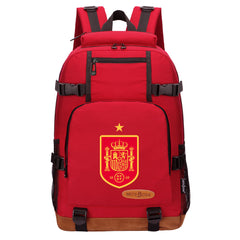 Spain National Football Team Waterproof Backpack School Notebook Travel Bag
