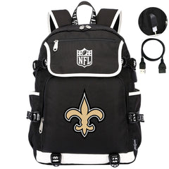 New Orleans Saints Football Rugby Backpack School Notebook Travel Bags