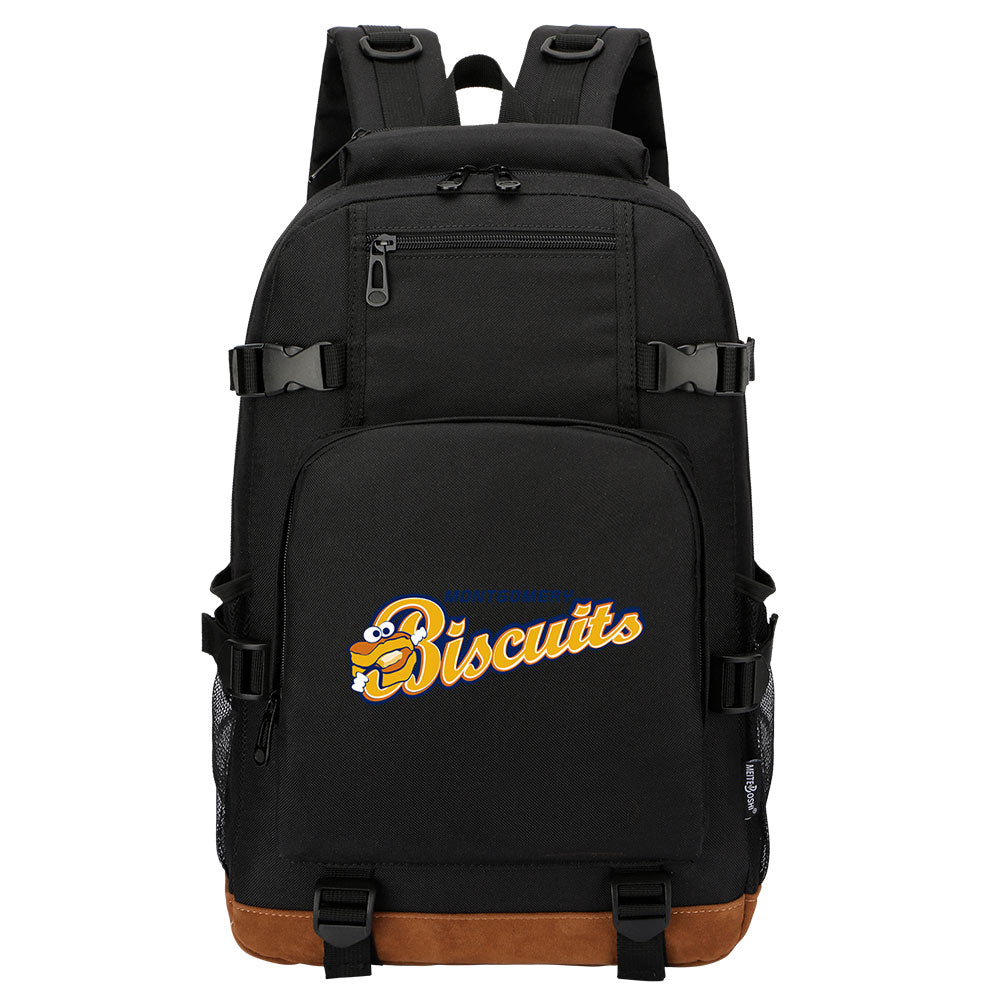 Montgomery Biscuits Waterproof Backpack School Notebook Travel Bag