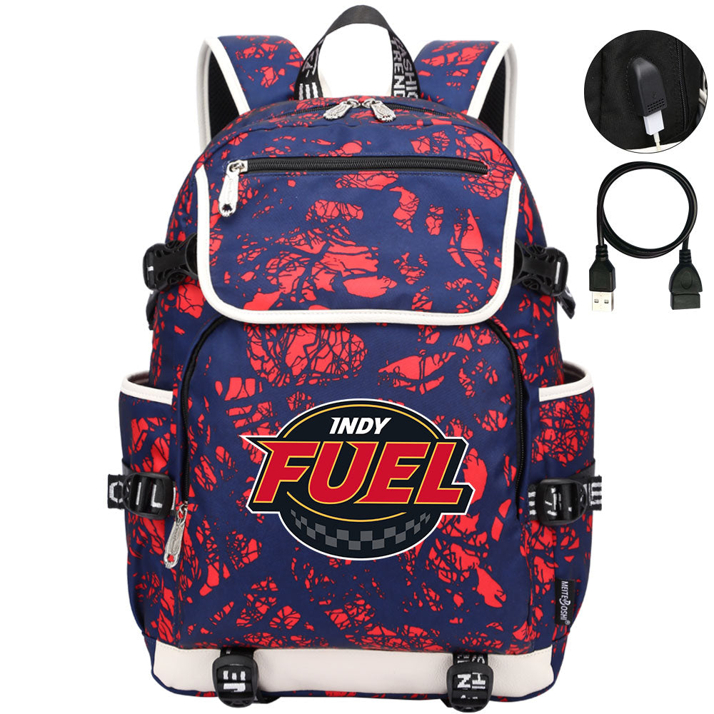 Indy Fuel Hockey League Backpack School Notebook Travel Bag