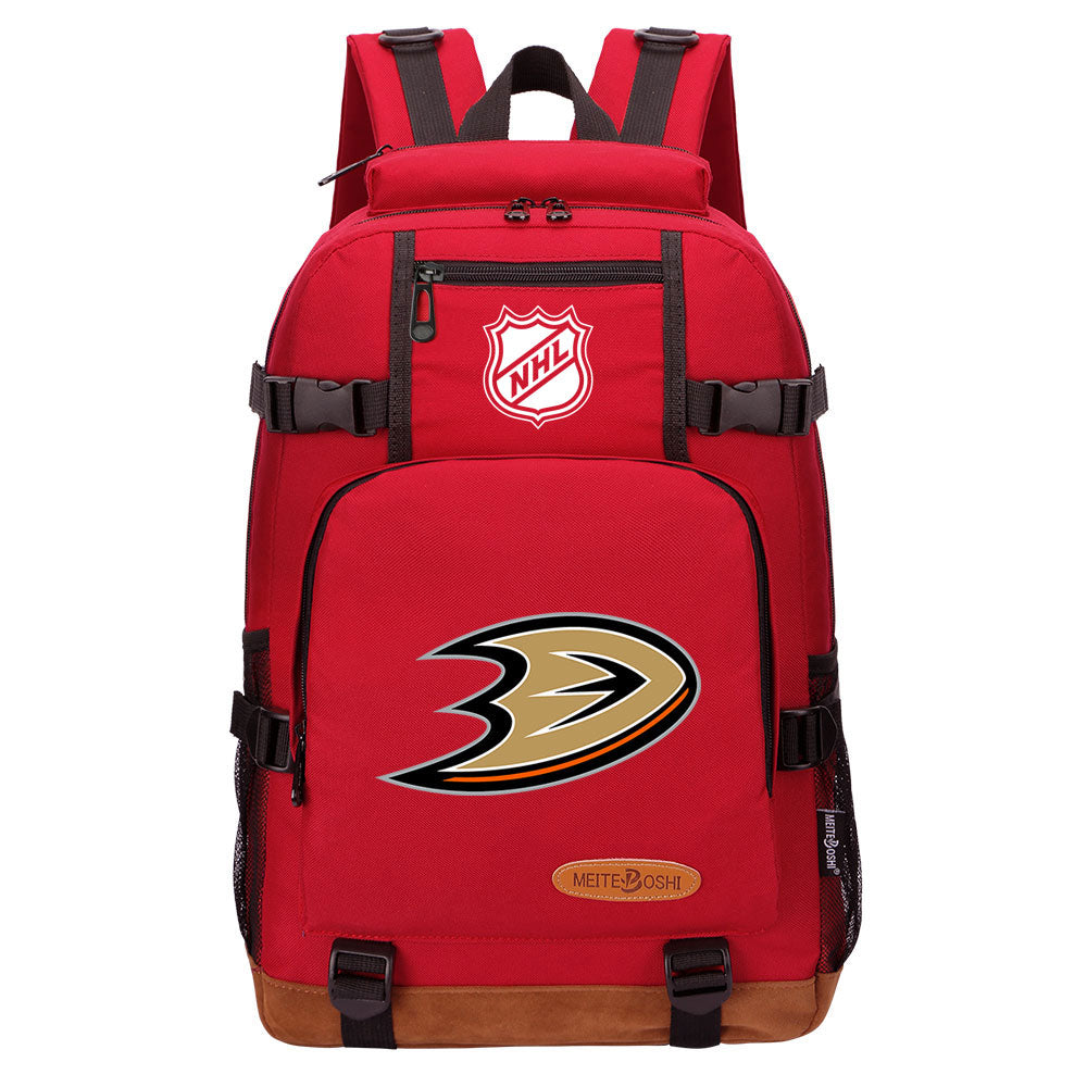 Anaheim Ducks Hockey League Waterproof Backpack School Notebook Travel Bag