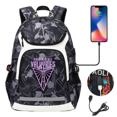 Golden State Valkyries Backpack School Notebook Travel Bags With USB