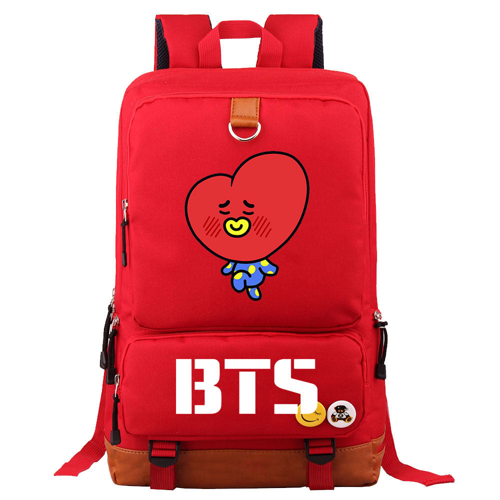 BTS TATA Proof Backpack NoteBook Laptop School Bag