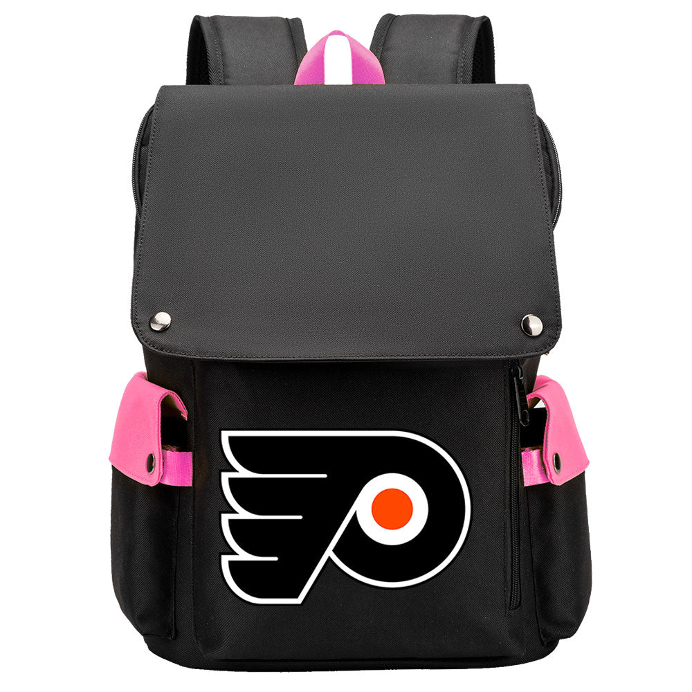 Philadelphia Flyers Hockey Team School Backpack Oxford Laptop Bag