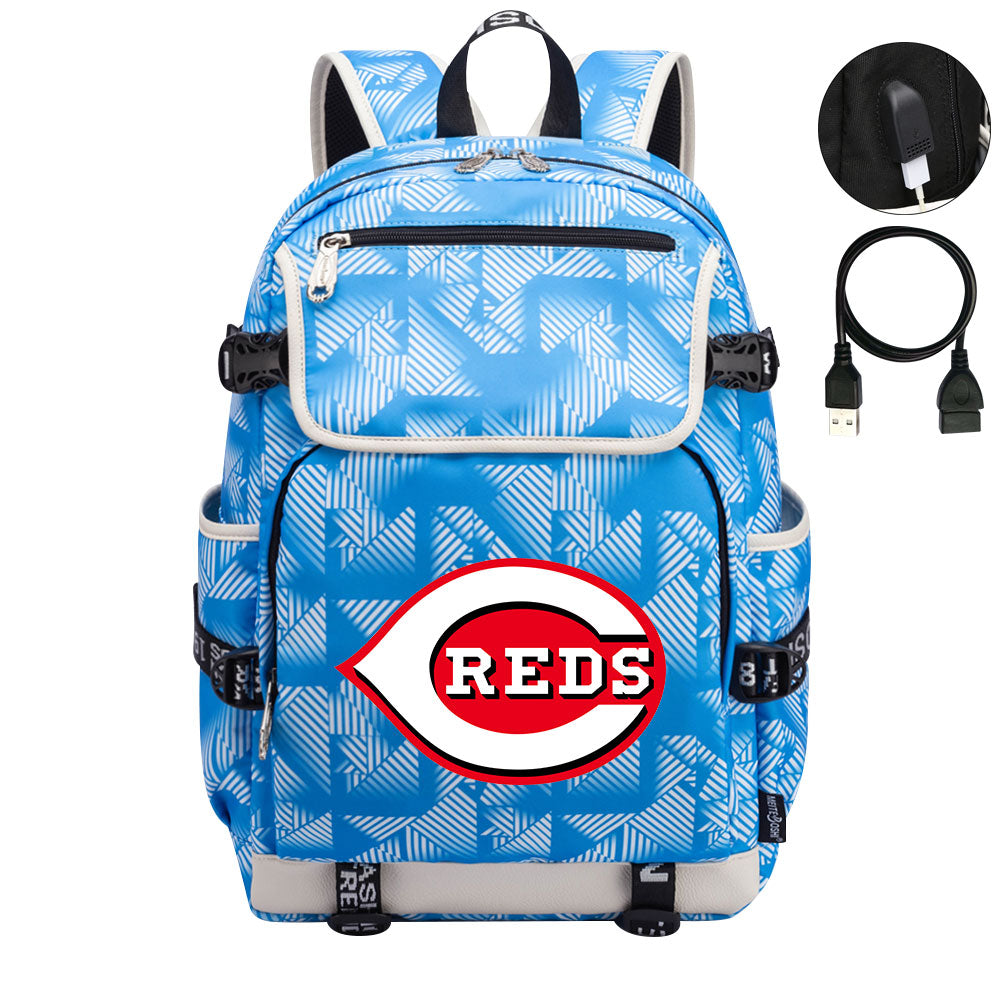 Cincinnati Reds Backpack School Notebook Travel Bags