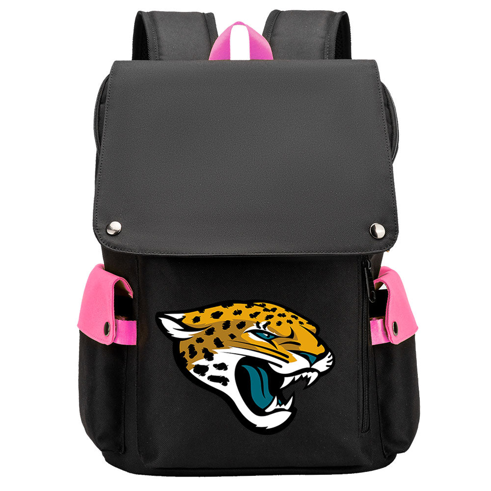 Jacksonville Jaguars Football Team Rugby Laptop Backpack Oxford School Bag