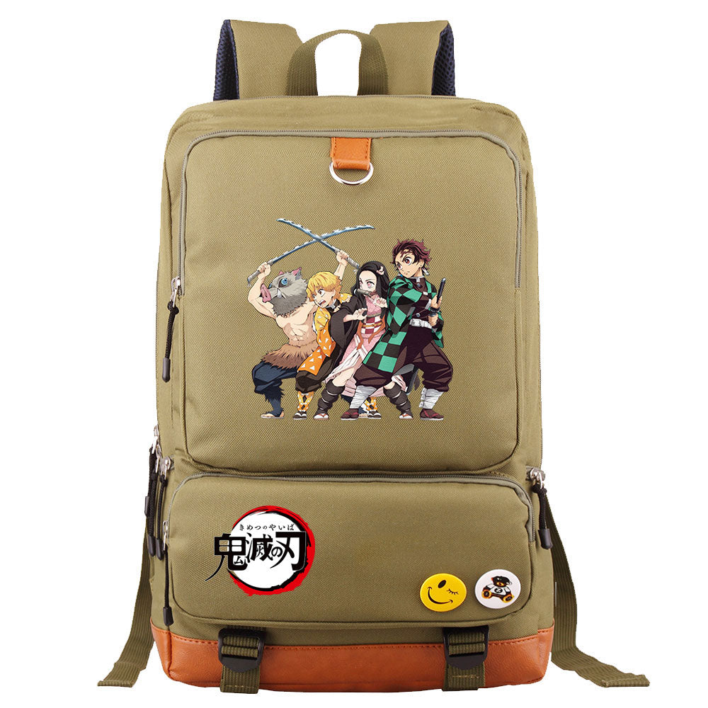 Demon Slayer Kimetsu No Yaiba Proof Backpack NoteBook Laptop School Bag
