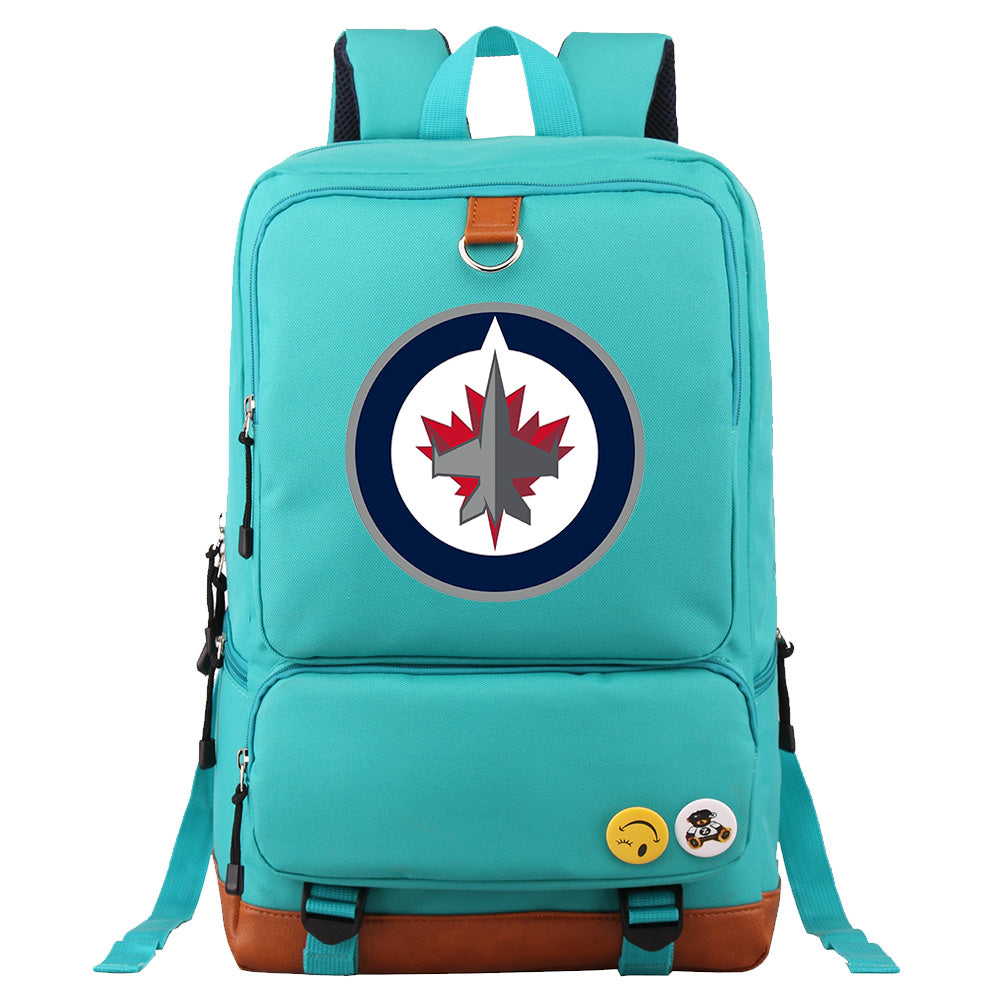 Winnipeg Jets Hockey Team Proof Backpack NoteBook Laptop School Bag