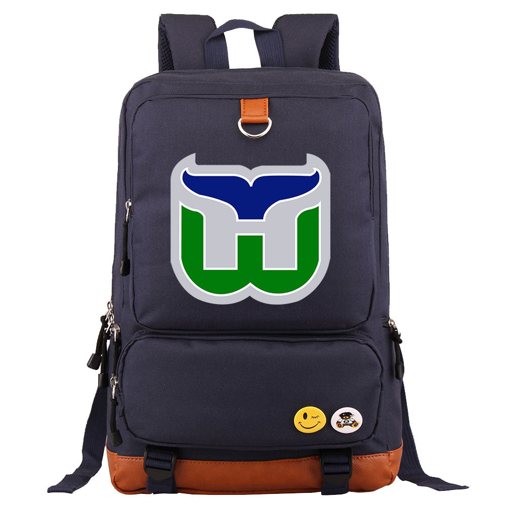 Hartford Whalers Hockey Team Proof Backpack NoteBook Laptop School Bag