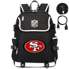 San Francisco 49ers Football Rugby Backpack School Notebook Travel Bags