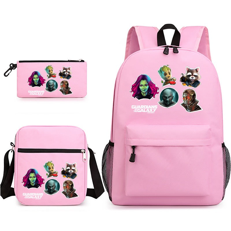 Guardians of the Galaxy School Backpack Shoulder Bag Pencil Bags 3pcs Set
