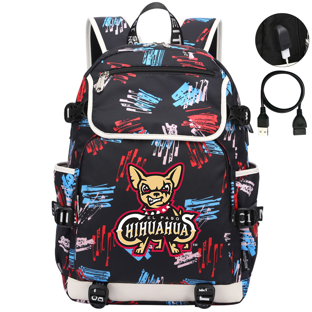 El Paso Chihuahuas Backpack School Notebook Travel Bags