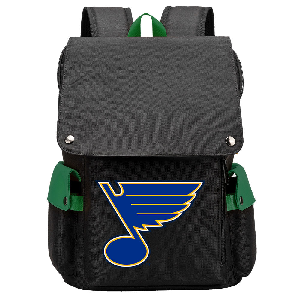 St Louis Blues Hockey Team School Backpack Oxford Laptop Bag