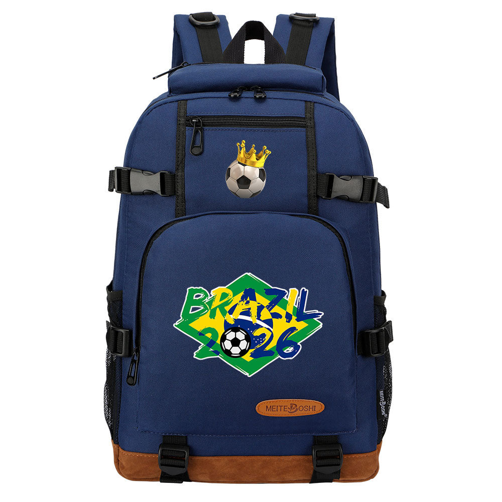 2026 Football Waterproof Backpack School Notebook Travel Bag