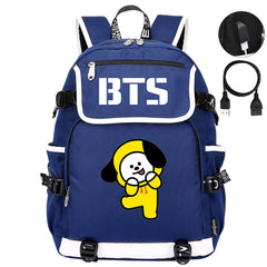 BTS Chimmy Backpack School Notebook Travel Bags