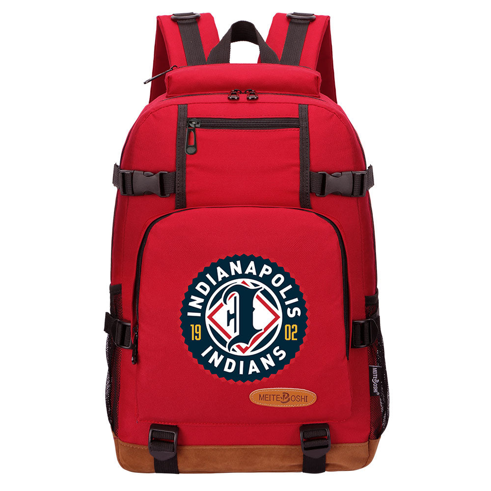 Indianapolis Indians Waterproof Backpack School Notebook Travel Bag