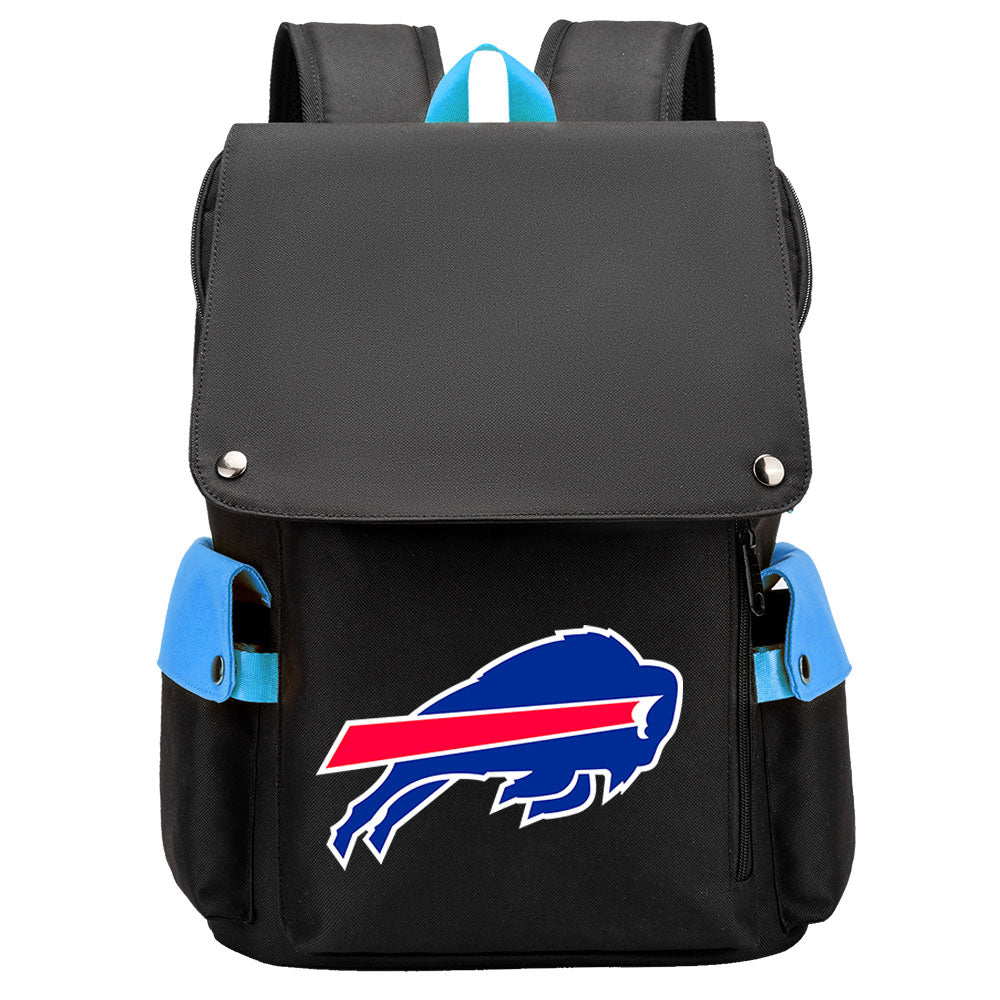 Buffalo Bills Football Team Rugby Laptop Backpack Oxford School Bag