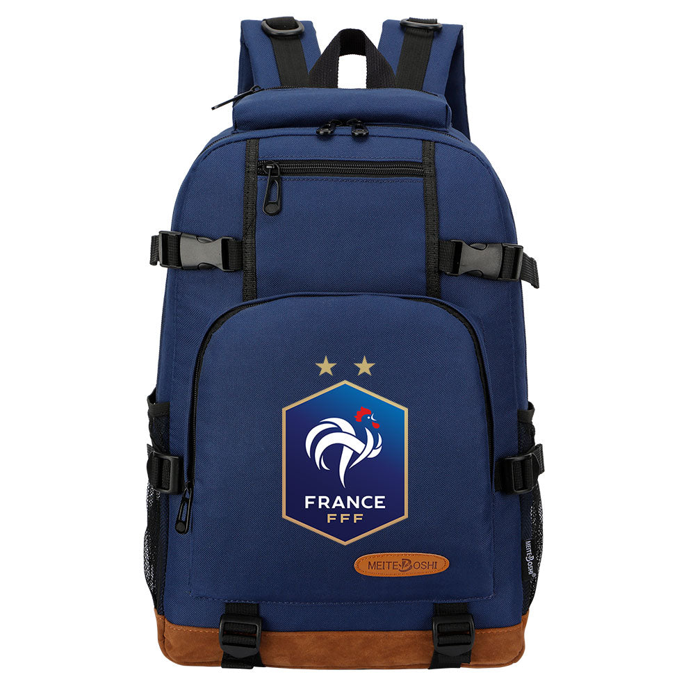 France National Football Team Waterproof Backpack School Notebook Travel Bag