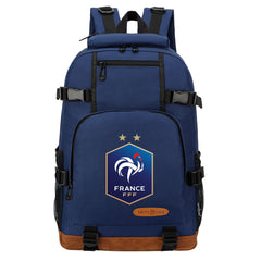 France National Football Team Waterproof Backpack School Notebook Travel Bag
