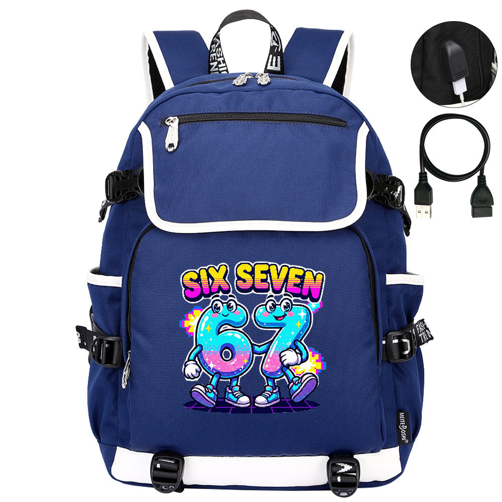 Steal a Brainrot 67 Backpack School Notebook Travel Bags