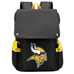 Minnesota Vikings Football Team Rugby Laptop Backpack Oxford School Bag